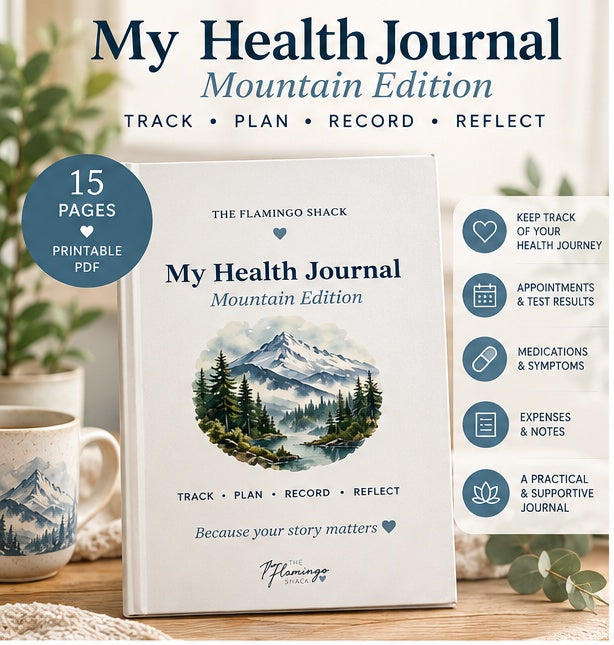 My Health Journal Mountain Edition cover