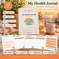 My Health Journal – Sunset Edition | Printable Digital Download