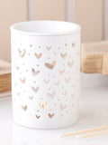 White Heart Cut Out Oil and Wax Warmer
