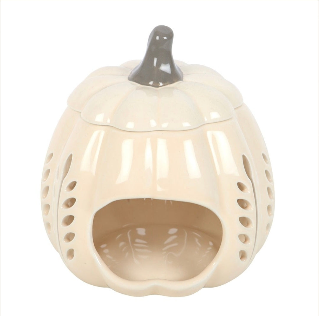 Cream Leaf Cut Out Oil and Wax Warmer