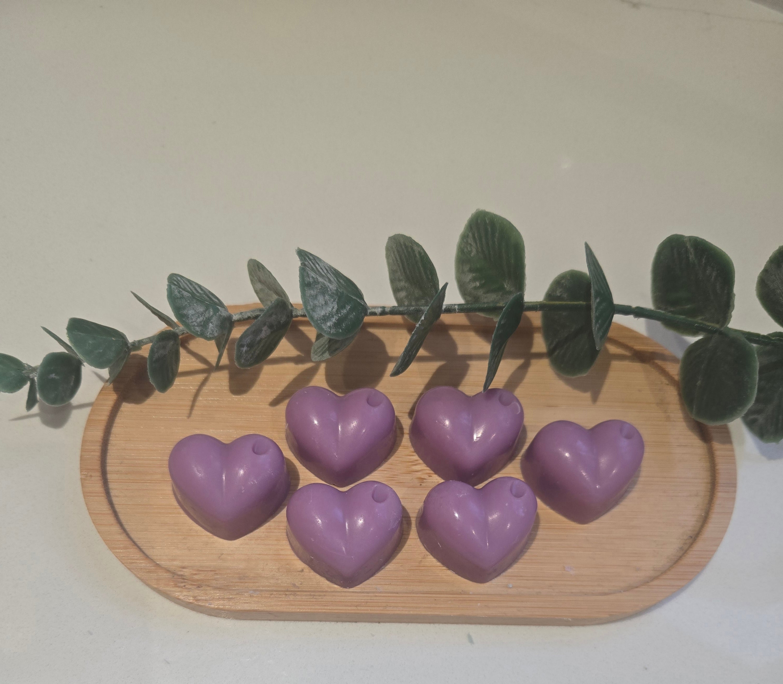 Set of 6 heart wax melts