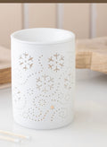 White Snowflake Cut Out Oil and Wax Burner