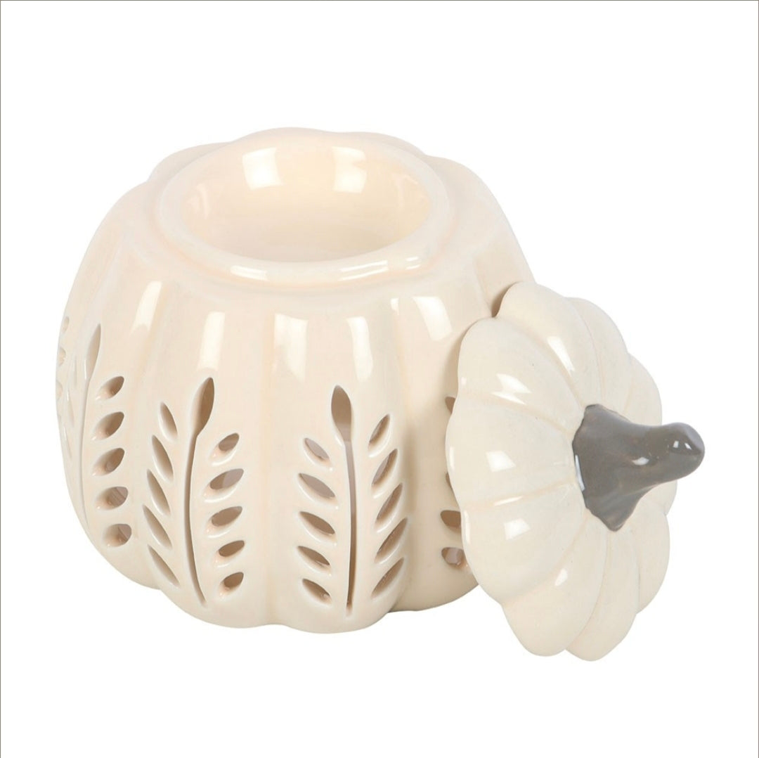 Cream Leaf Cut Out Oil and Wax Warmer